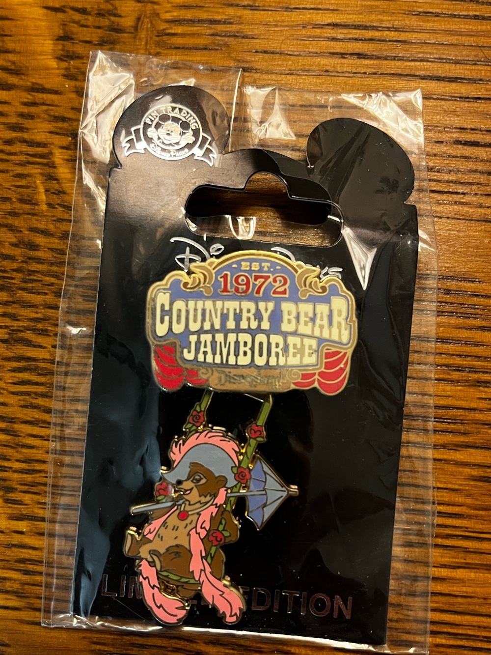RARE Disney 45th Anniversary Country Bear Jamboree pin with Teddi Berra